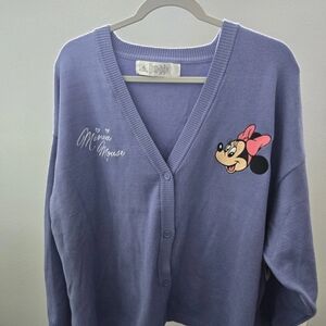 Disney Parks Minnie Mouse Knit Cardigan NWT